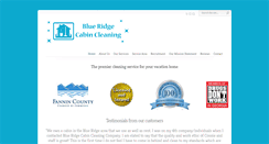 Desktop Screenshot of blueridgecabincleaning.com